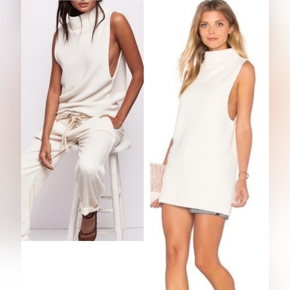 Free People Ilsa Ivory Ottoman Tunic, Mini Dress Size XS - Picture 1 of 16